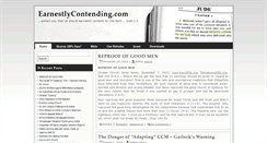 Desktop Screenshot of earnestlycontending.com